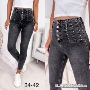 Rifle jeans dlouhé dámské (34-42) M.SARA MSR217244