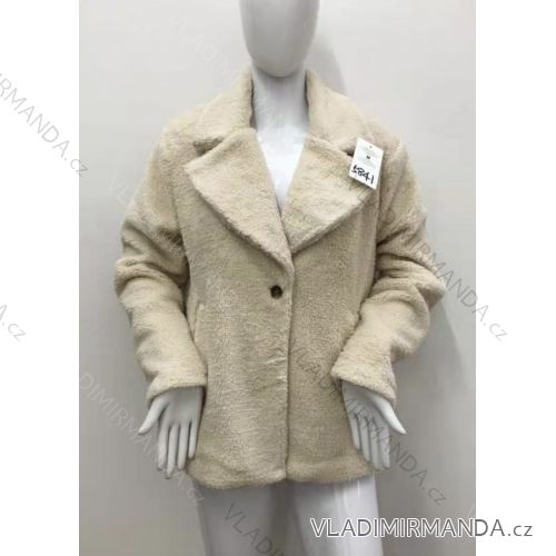 Damen lange Flanelljacke mit langen Ärmeln (S / M ONE SIZE) ITALIAN FASHION IMWM217228