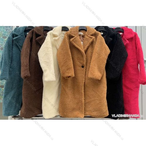 Damen lange Flanelljacke mit langen Ärmeln (S / M ONE SIZE) ITALIAN FASHION IMWM217228