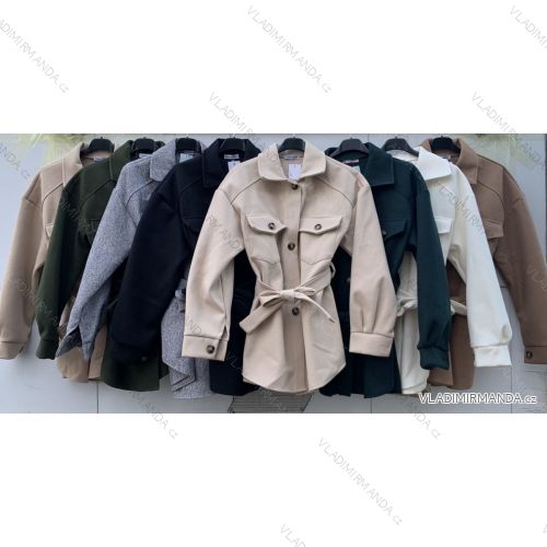 Damen lange Flanelljacke mit langen Ärmeln (S / M ONE SIZE) ITALIAN FASHION IMWM217228