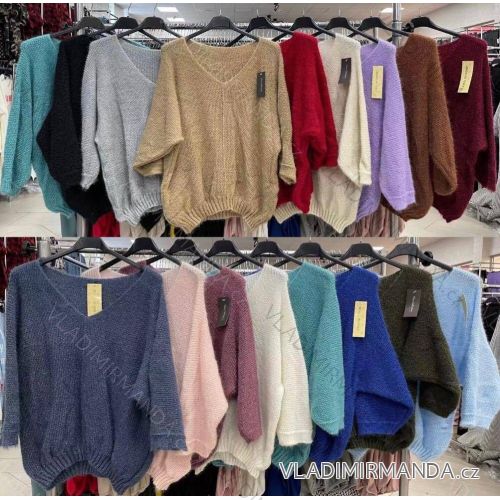 Bluse Langarm mit Rüschen Frauen (UNI S / L) ITALIAN FASHION IMK20159