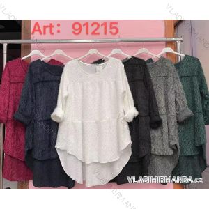 Tunika Langarm Damen Oversized (3XL / 4XL ONE SIZE) ITALIAN FASHION IMWQ21199