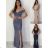 Šaty elegantní bez rukávu dámské (S-XL) ITALSKÁ MÓDA IMM211543