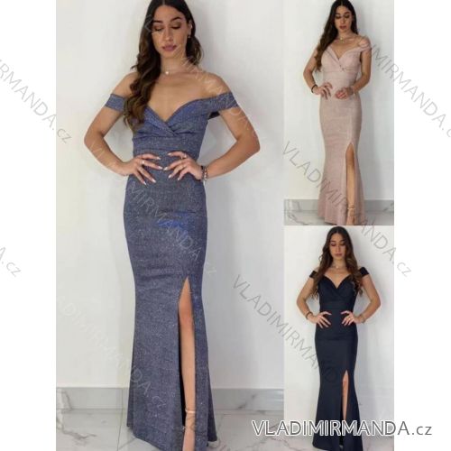 Šaty elegantní bez rukávu dámské (S-XL) ITALSKÁ MÓDA IMM211543