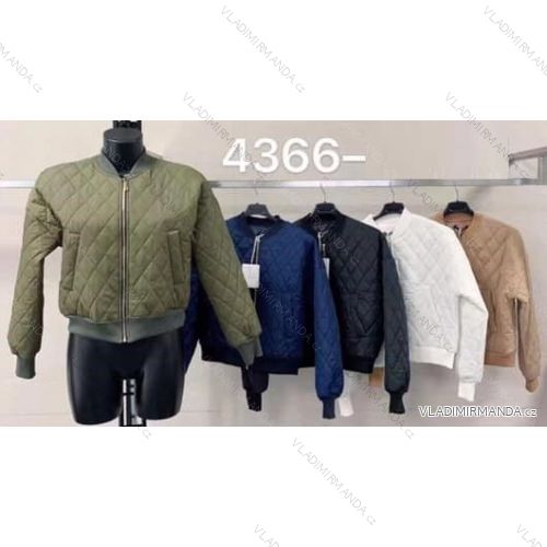 Bunda dlouhý rukáv dámská (S/M ONE SIZE) ITALSKÁ MÓDA IMM21329GA