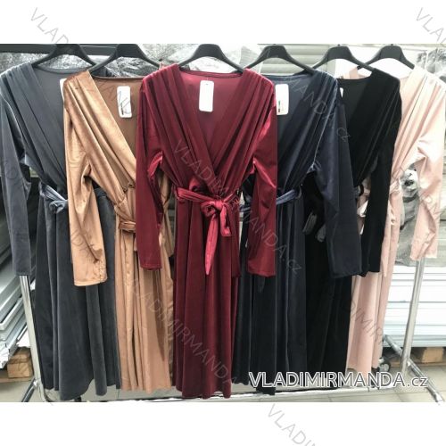 Damen Elegantes Langarmkleid (S / M ONE SIZE) ITALIAN FASHION IMWD216583