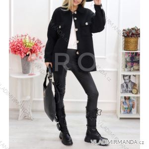 Damen Langarm-Lammjacke (S / M ONE SIZE) ITALIAN FASHION IMWG217220