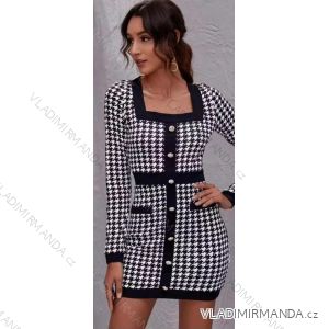 Damen Elegantes Langarmkleid (S / M ONE SIZE) ITALIAN FASHION IMWE217368