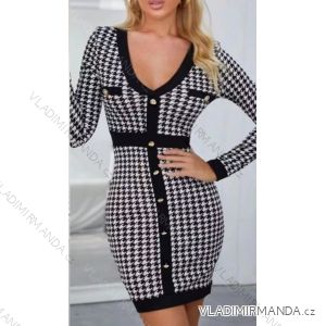 Damen Elegantes Langarmkleid (S / M ONE SIZE) ITALIAN FASHION IMWE217368