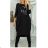 Damen Langarm Hoodie Kleid (S / M ONE SIZE) ITALIAN FASHION IMWA216095