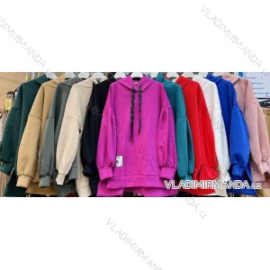 Damen Langarm Hoodie (S / M ONE SIZE) ITALIAN FASHION IMWA217322