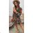 Damen Langarm Hoodie Kleid (S / M ONE SIZE) ITALIAN FASHION IMWA216095