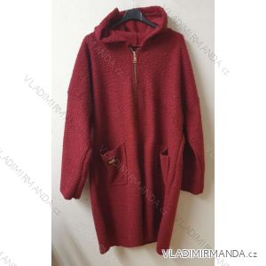 Damen Mantel mit Reißverschluss Damen Übergröße (3XL / 4XL ONE SIZE) ITALIAN FASHION IMB21404