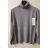 Kleid mit 3/4 Ärmeltasche für Damen (uni sl) ITALIAN Fashion IMWG216724 Grau L/XL one size