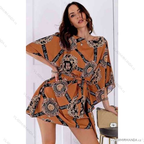 Kleid mit 3/4 Ärmeltasche für Damen (uni sl) ITALIAN Fashion IMM20SY19139