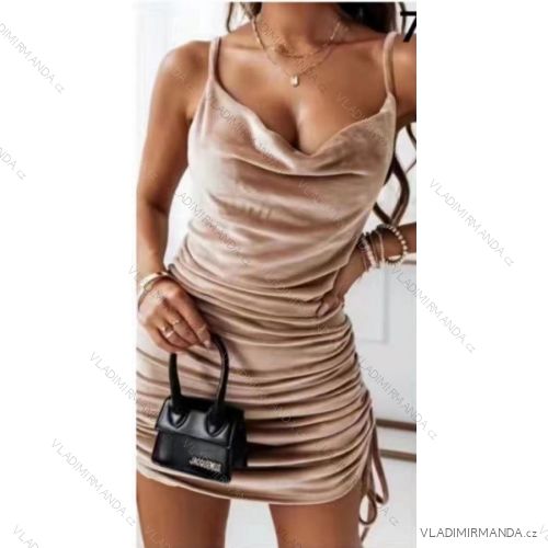 Kleid mit 3/4 Ärmeltasche für Damen (uni sl) ITALIAN Fashion IMWD20527