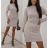 Damen Strickkleid mit langen Ärmeln (S / M ONE SIZE) ITALIAN FASHION IMWE217258