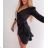 Damen Elegantes Langarmkleid (S / M ONE SIZE) ITALIAN FASHION IMWE217368