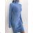 Damen Strickkleid mit langen Ärmeln (S / M ONE SIZE) ITALIAN FASHION IMWE217258
