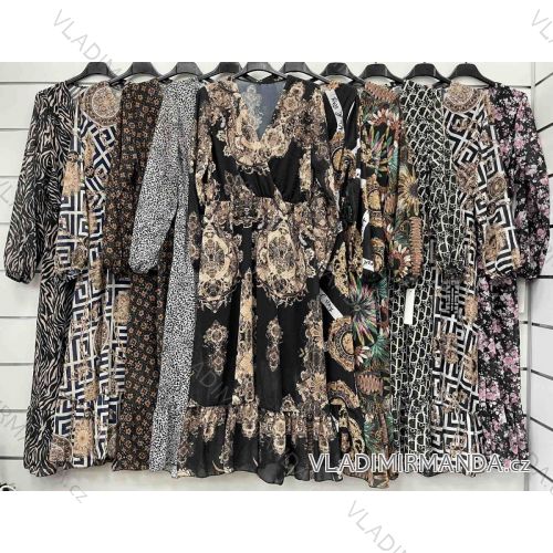 Sommer Sommer Carmen Langarmkleid (S / M / L ONE SIZE) ITALIAN FASHION IMWC216138
