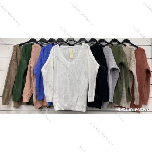 Damen dünner Langarmpullover (S / M ONE SIZE) ITALIAN FASHION IMWA216590