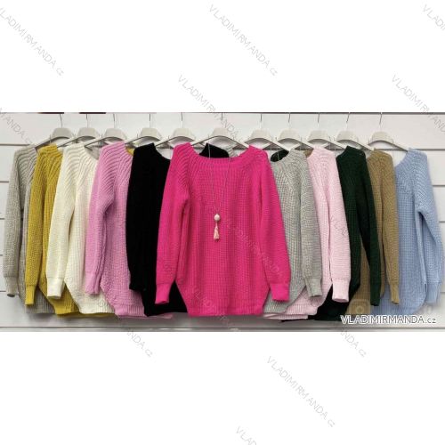 Damen Langarm Pullover (S / M ONE SIZE) ITALIAN FASHION IMWA217073