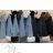 Reißverschluss Kapuzen Langarm Damen Oversized (3XL-8XL) POLISH FASHION PMWT21T21-69
