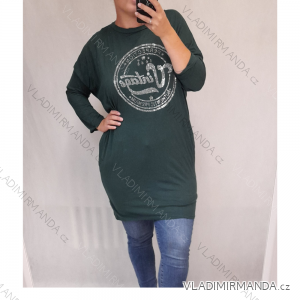 Damen Warme Langarm Tunika (XL / 2XL ONE SIZE) ITALIAN FASHION IM721vintage
