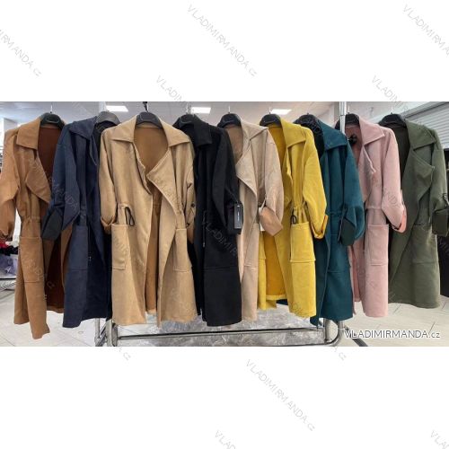 Damen Langarm-Fleecemantel (S / M ONE SIZE) ITALIAN FASHION IMWY217671