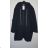 Kabát dlouhý rukáv dámská nadrozměr (XL/2XL ONE SIZE) ITALSKÁ MODA IM421ELA schwarz XL / 3XL