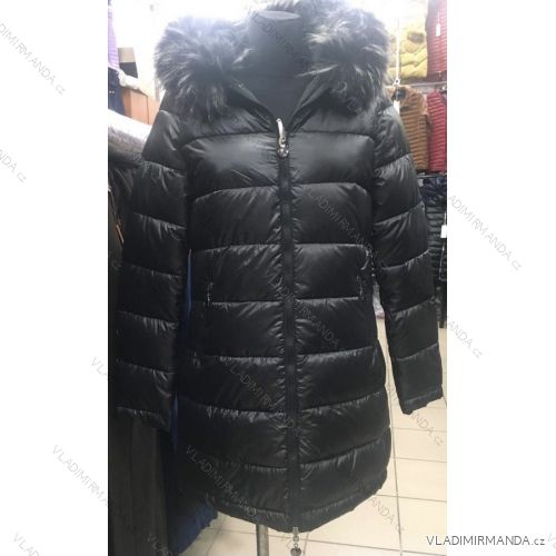 Bunda s kapucí dlouhý rukáv dámská (S-2XL) ITALSKÁ MÓDA HKW21205