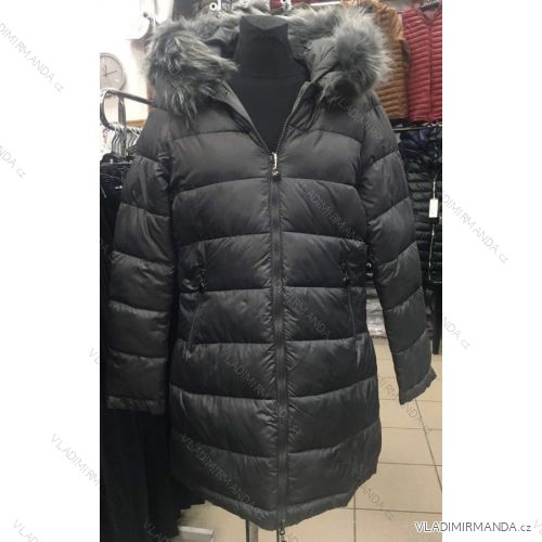 Bunda s kapucí dlouhý rukáv dámská (S-2XL) ITALSKÁ MÓDA HKW21205