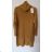 Damen Langarm Rollkragen Kleid (uni s-l) ITALIENISCHE MODE IM720011