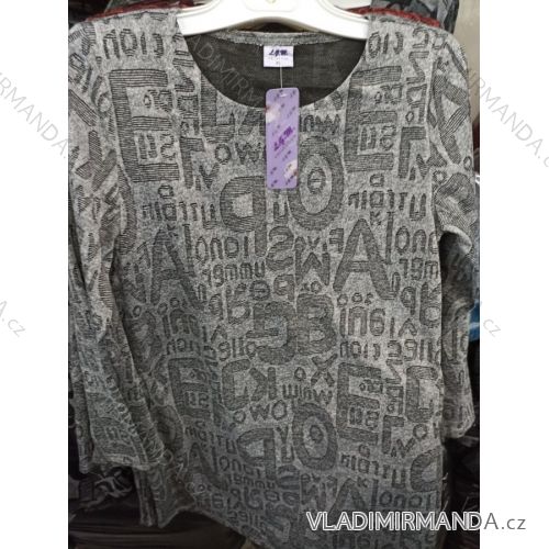 Damen Tunika Langarm Übergröße (l-4xl) L.G.M. Polnische Mode LGM20022