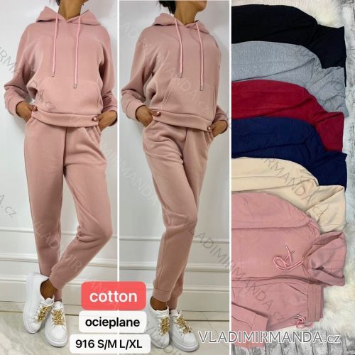 Set lange Jogginghosen und langärmliges Sweatshirt für Frauen (UNI S / XL) TURKISH FASHION TMWL209958