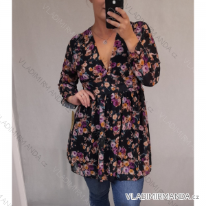Damen Elegantes Langarmkleid (S / M ONE SIZE) ITALIAN FASHION IMWA21539