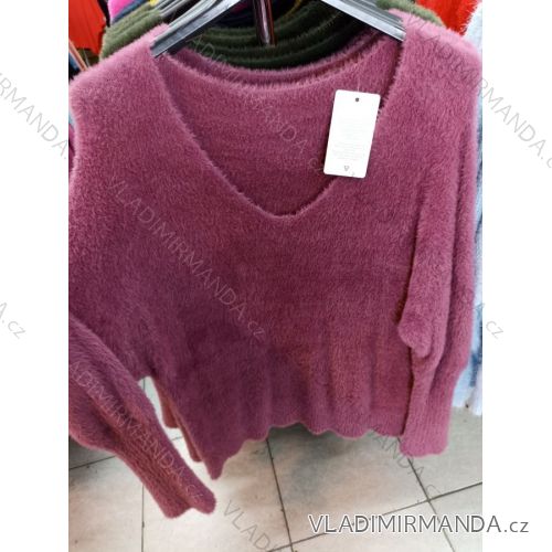 Damen Strickpullover mit langen Ärmeln (S / M ONE SIZE) ITALIAN FASHION IM7213402