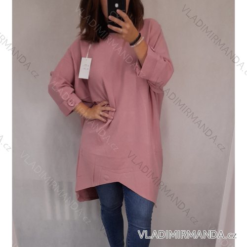 Tunika Oversize Langarm Damen Oversized (2XL / 3XL ONE SIZE) ITALIAN FASHION IM321551