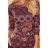 353-1 Tailliertes Kleid mit seitlichem Schlitz - braun boho