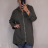 Mikina tenká s kapucí na zip dámská (M/L ONE SIZE) ITALSKÁ MÓDA IMN23NOVA