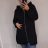 Mikina tenká s kapucí na zip dámská (M/L ONE SIZE) ITALSKÁ MÓDA IMN23NOVA