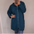 Mikina tenká s kapucí na zip dámská (M/L ONE SIZE) ITALSKÁ MÓDA IMN23NOVA