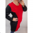 Langärmliges Damenkleid in Übergröße (XL-8XL) TSCHECHISCHE MODE CRM19011 56 rot
