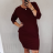 Klassisches Kleid Kurzarm Damen (2XL) ITALIAN FASHION IM321245 / DR 2XL Smaragd
