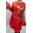Elegantes Samtkleid Langarm Damen (S / M ONE SIZE) ITALIAN FASHION IMWY216558