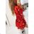 Elegantes Samtkleid Langarm Damen (S / M ONE SIZE) ITALIAN FASHION IMWY216558