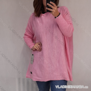 Kleid Pullover Langarm Damen (uni sl) ITALIENISCHE Mode IM2188150
