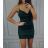 Kleid mit 3/4 Ärmeltasche für Damen (uni sl) ITALIAN Fashion IMWD20527