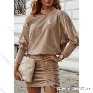 Damen Langarmkleid (S / M ONE SIZE) ITALIAN FASHION IMWE216675