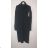 Sommerkleid 3/4 langarm Damen (uni xl / 2xl) ITALIAN FASHION IMT21S-835 schwarz xl/2xl one size